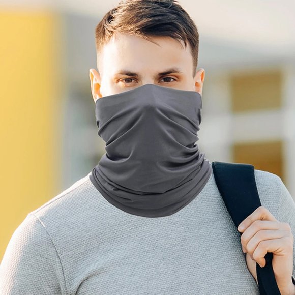 5-Pack: Washable And Reusable Moisture-Wicking Face Mask Bandana & Neck Gaiter - Picture 4 of 5